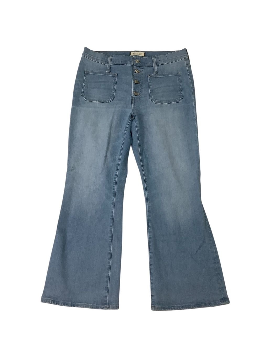 Madewell Cali Demi-Boot Cut Button-Fly Jeans Sz 30 Blue